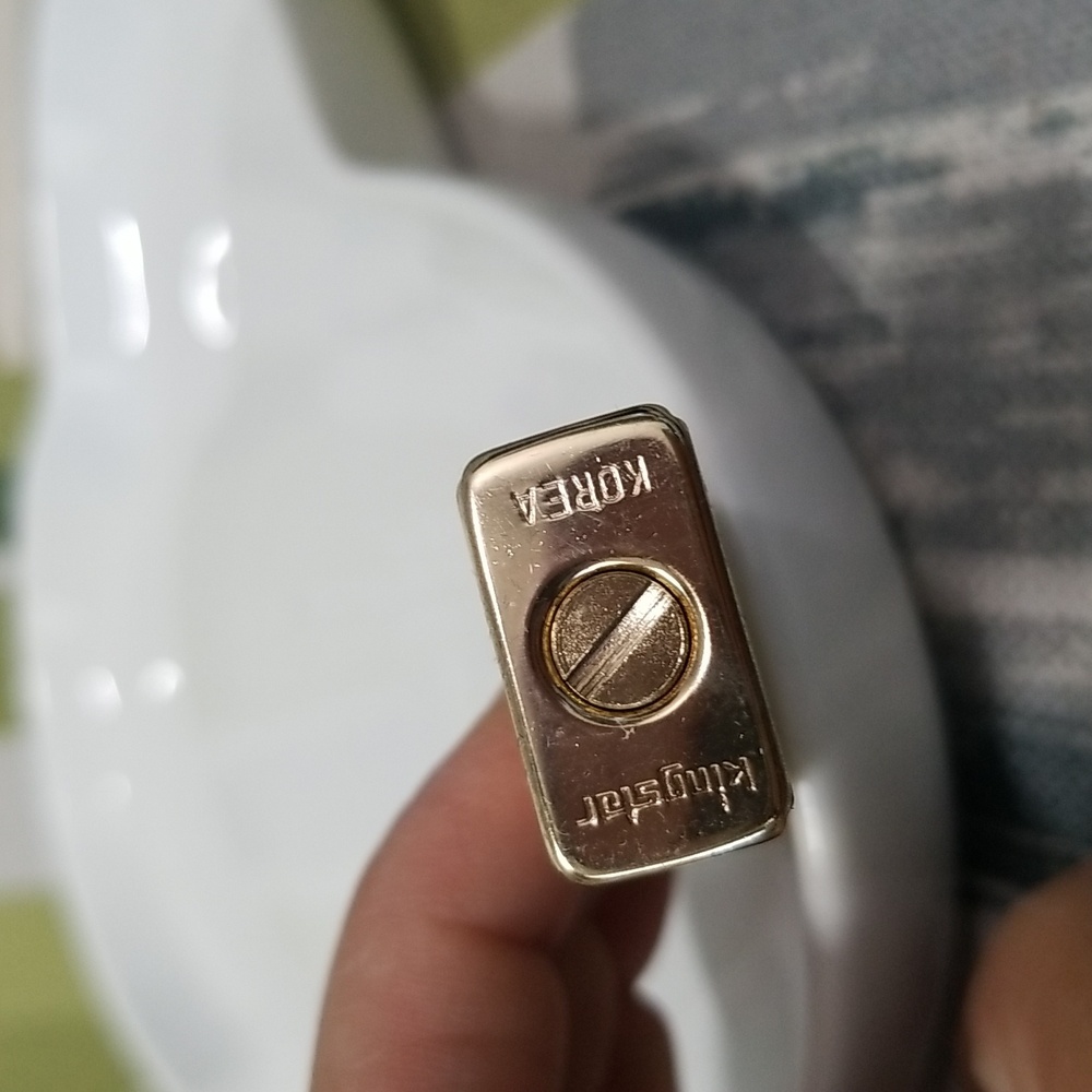 Vintage Refillable Butane Gold Tone Kingstar Lighter Made In Korea LAST ONE - Picture 8 of 15